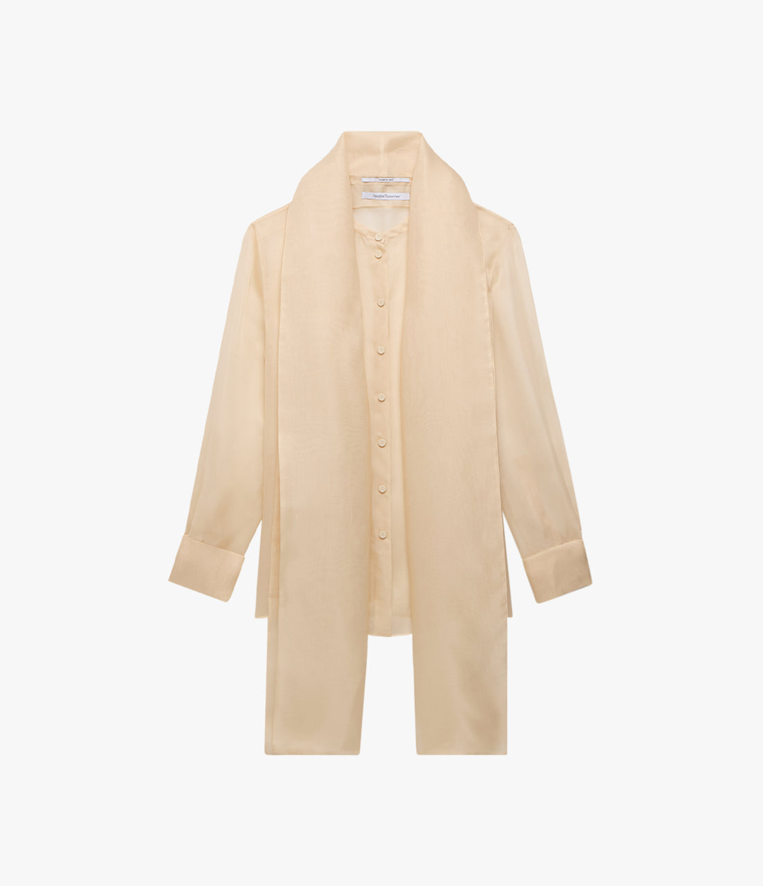 Organza Bow Blouse | Sand