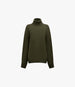 Cashmere Oversized Turtleneck | Moss