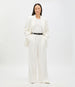 High Waisted Pleated Trouser | Off White