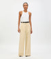 High Waisted Pleated Trouser | Sand