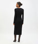 Rib Knitwear Dress | Black