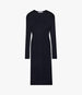Rib Knitwear Dress | Black