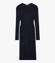 Rib Knit Dress | Black