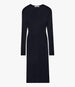 Another Tomorrow Rib Knit Dress in Black – Wool Women's Dress