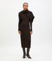 Rib Knitwear Dress | Chocolate