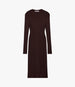 Rib Knitwear Dress | Chocolate