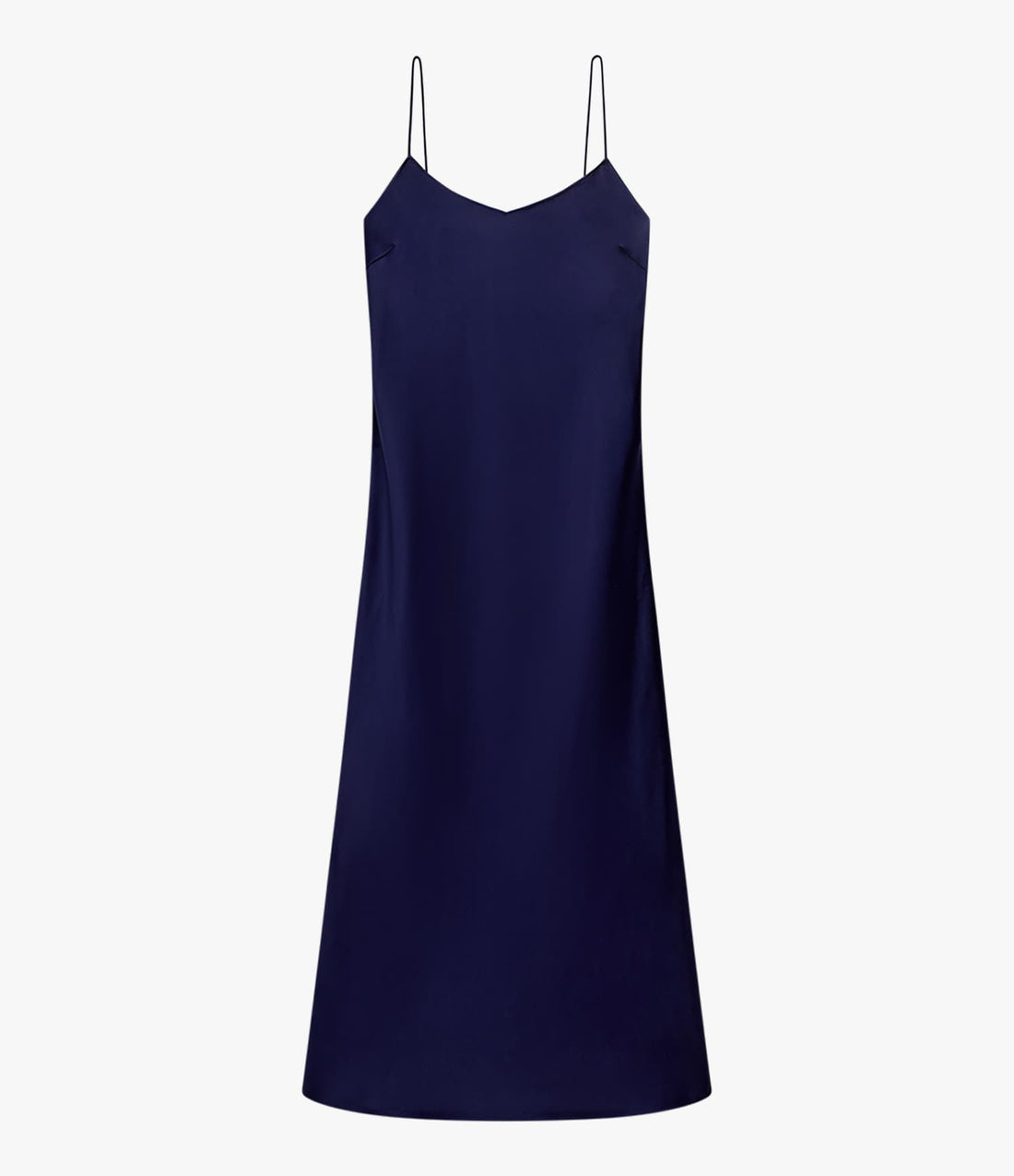 Another Tomorrow Satin Gown in Indigo – Satin Women's Dress