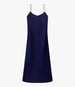 Another Tomorrow Satin Gown in Indigo – Satin Women's Dress