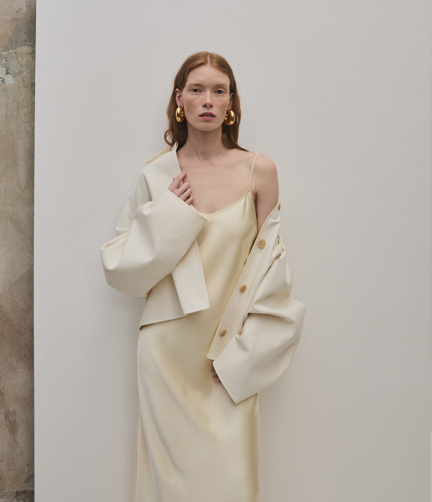 Another Tomorrow Satin Gown in Butter – Satin Women's Dress
