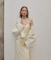 Another Tomorrow Satin Gown in Butter – Satin Women's Dress