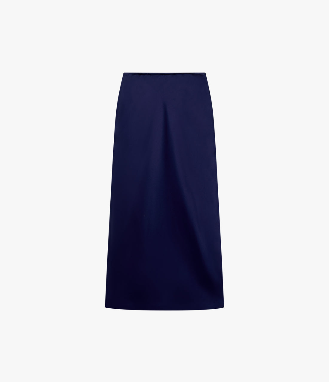 Satin Skirt | Indigo