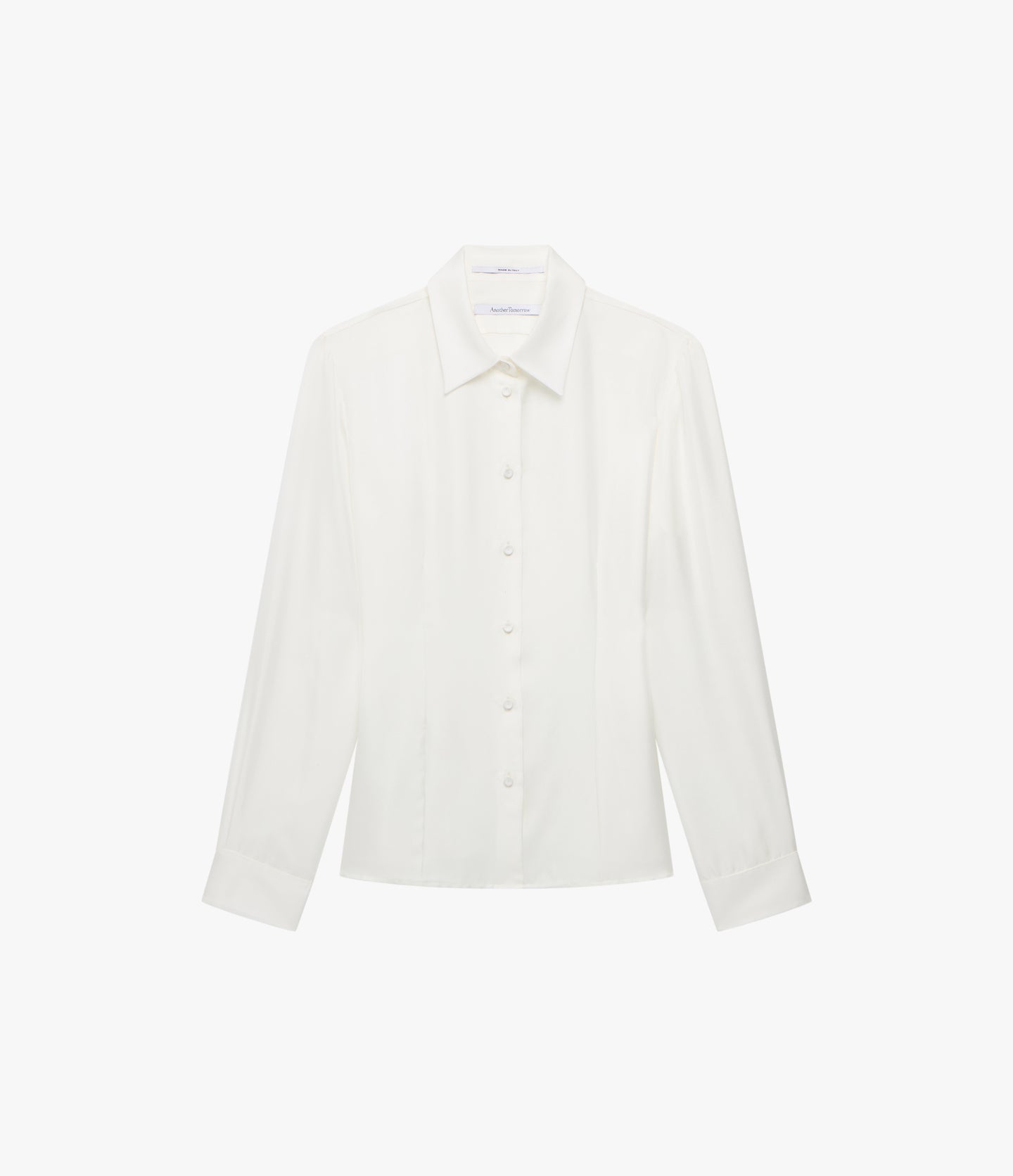 Silk Fitted Blouse | Off White