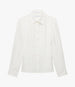 Another Tomorrow Silk Fitted Blouse in Off White – Silk Women's Top