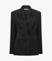 Another Tomorrow Tuxedo Suit Jacket in Black – Wool Women's Jacket