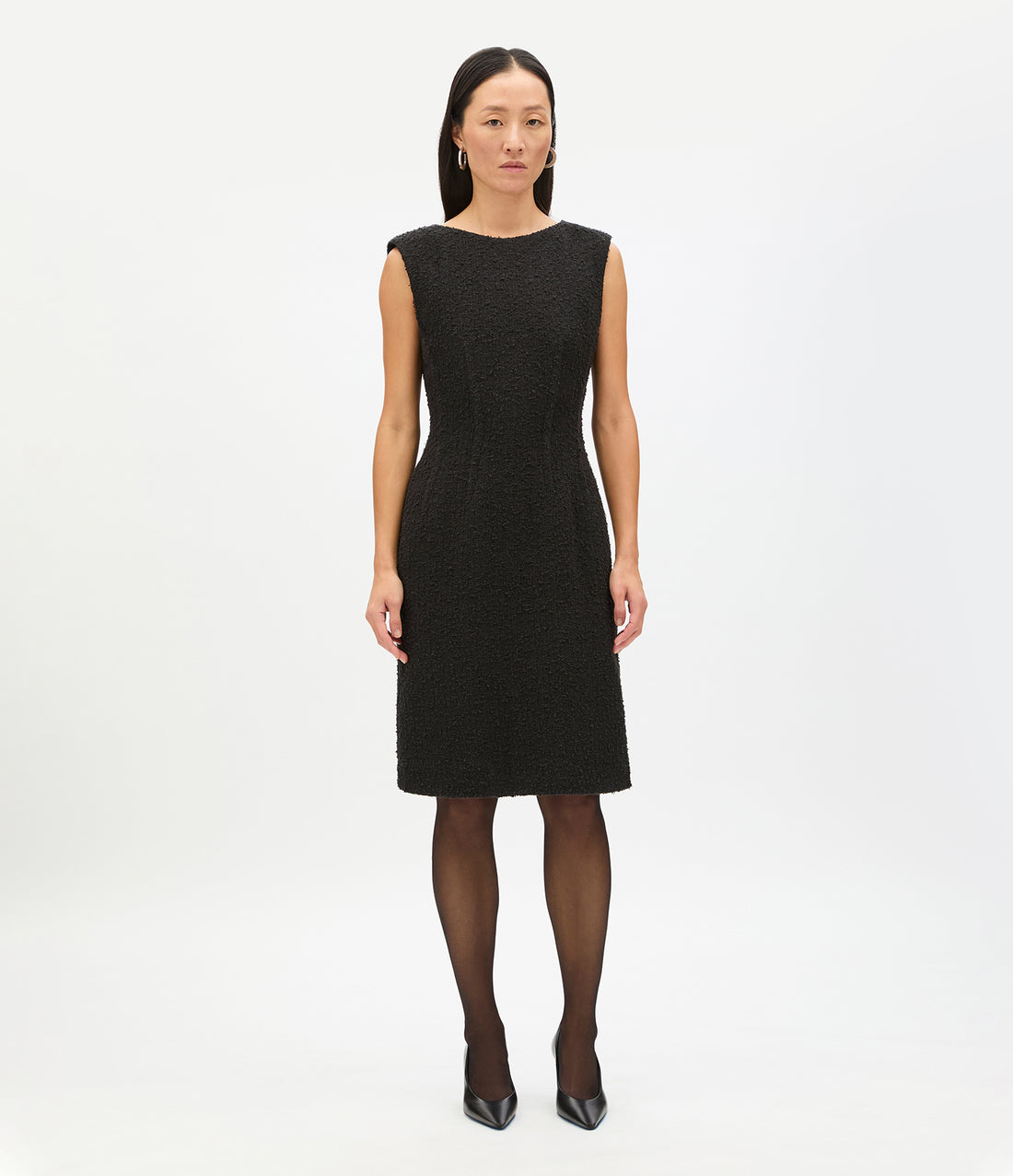 Tweed Dress | Black Another Tomorrow Tweed Dress | Black Another Tomorrow