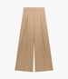 Twill Pleated Trouser | Camel