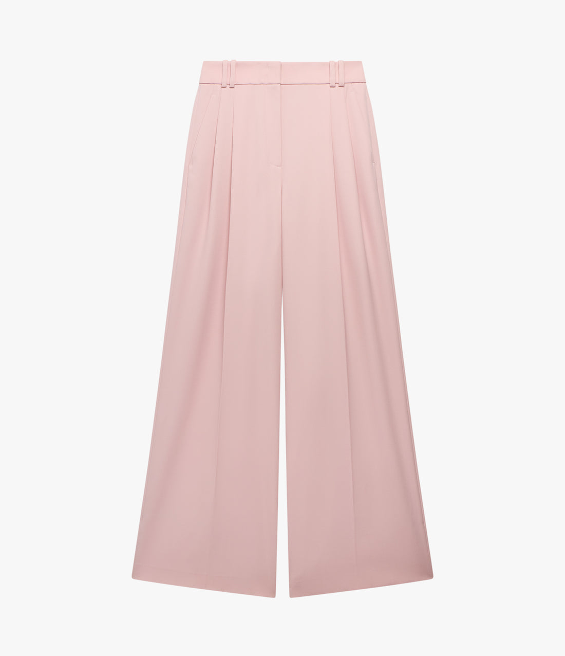 Twill Pleated Trouser | Lotus Pink