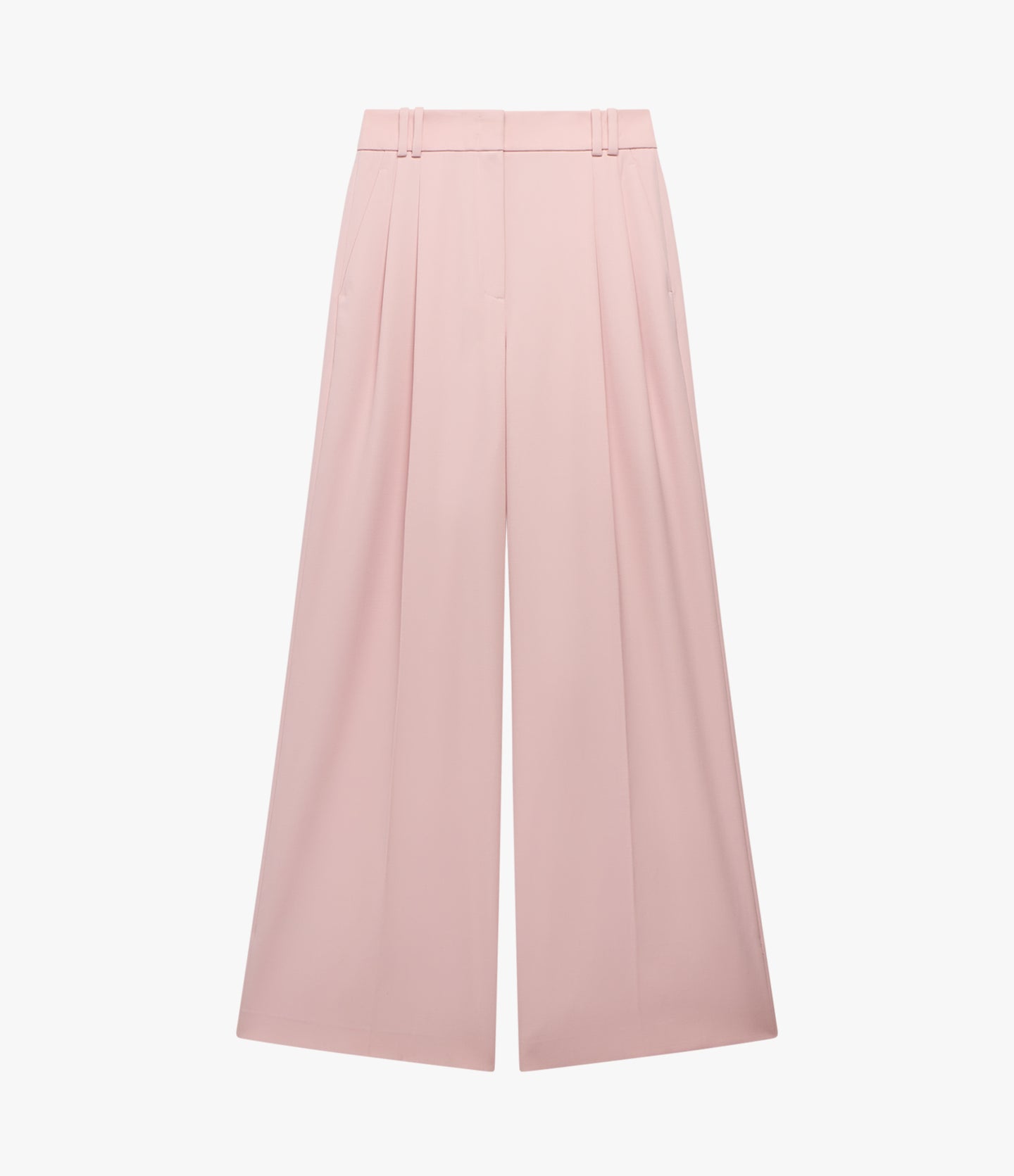 Twill Pleated Trouser | Lotus Pink
