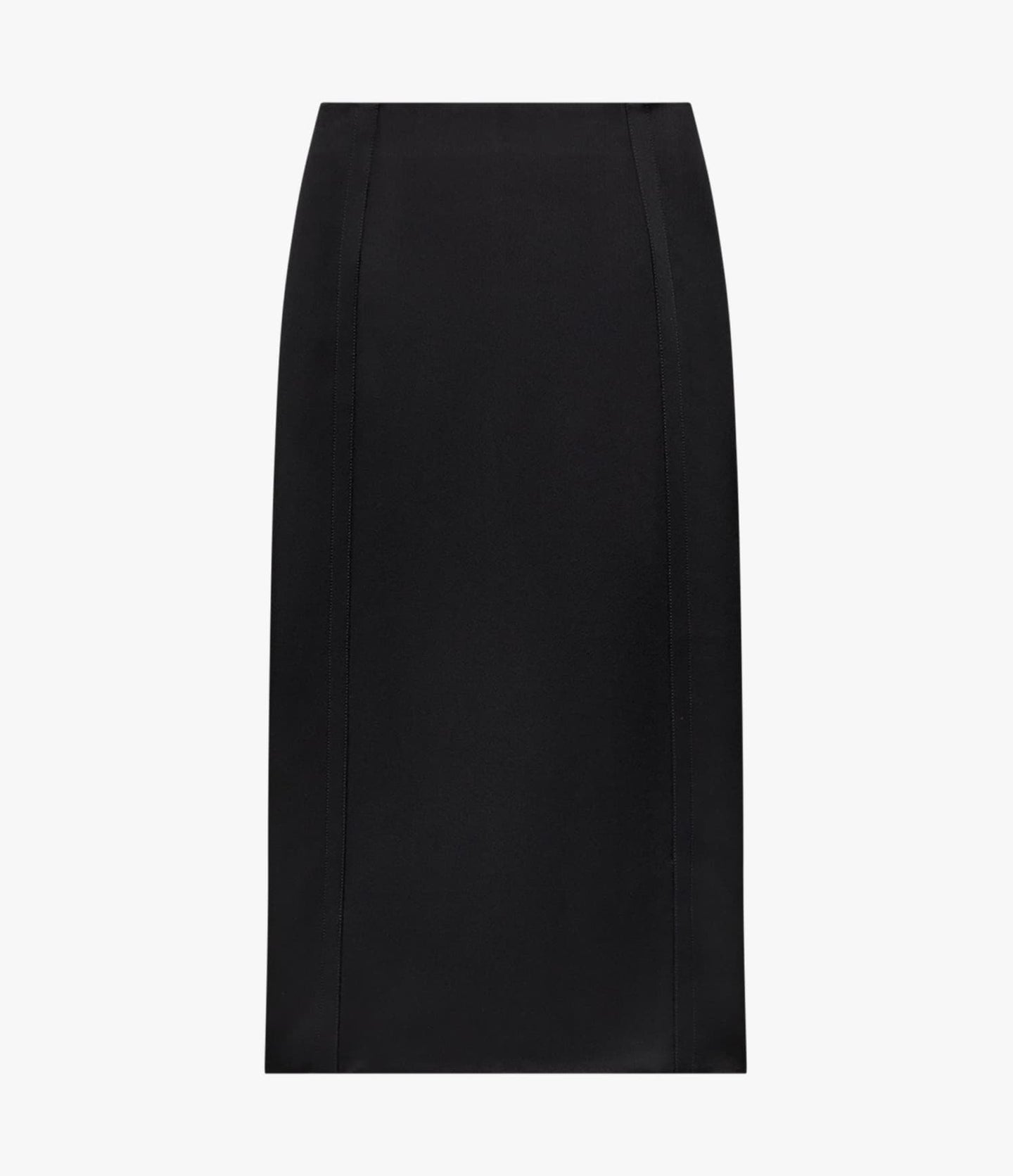 Another Tomorrow Architectural Skirt in Black – Satin Women's Skirt