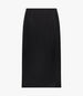 Another Tomorrow Architectural Skirt in Black – Satin Women's Skirt