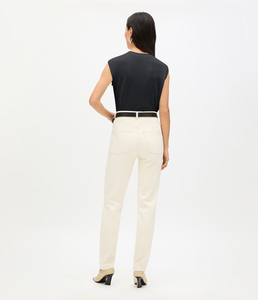 Another Tomorrow Featherweight Shell in Black – Wool Women's Top