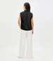Silk Draped Top | Black