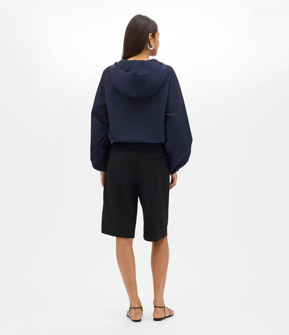 Recycled Nylon Short Blouson | Navy
