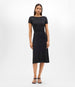 Fluid Wrap Dress | Black