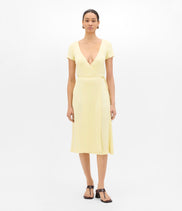 Fluid Wrap Dress | Honeysuckle