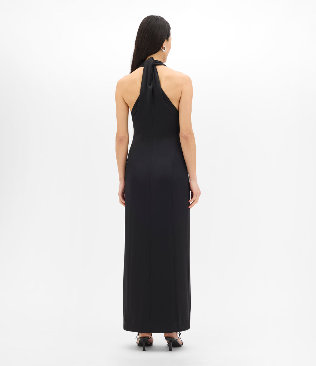 ladies dress with halter Women's Solara Halter Tiered Maxi Dress
