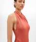 Gathered Halter Dress | Persimmon