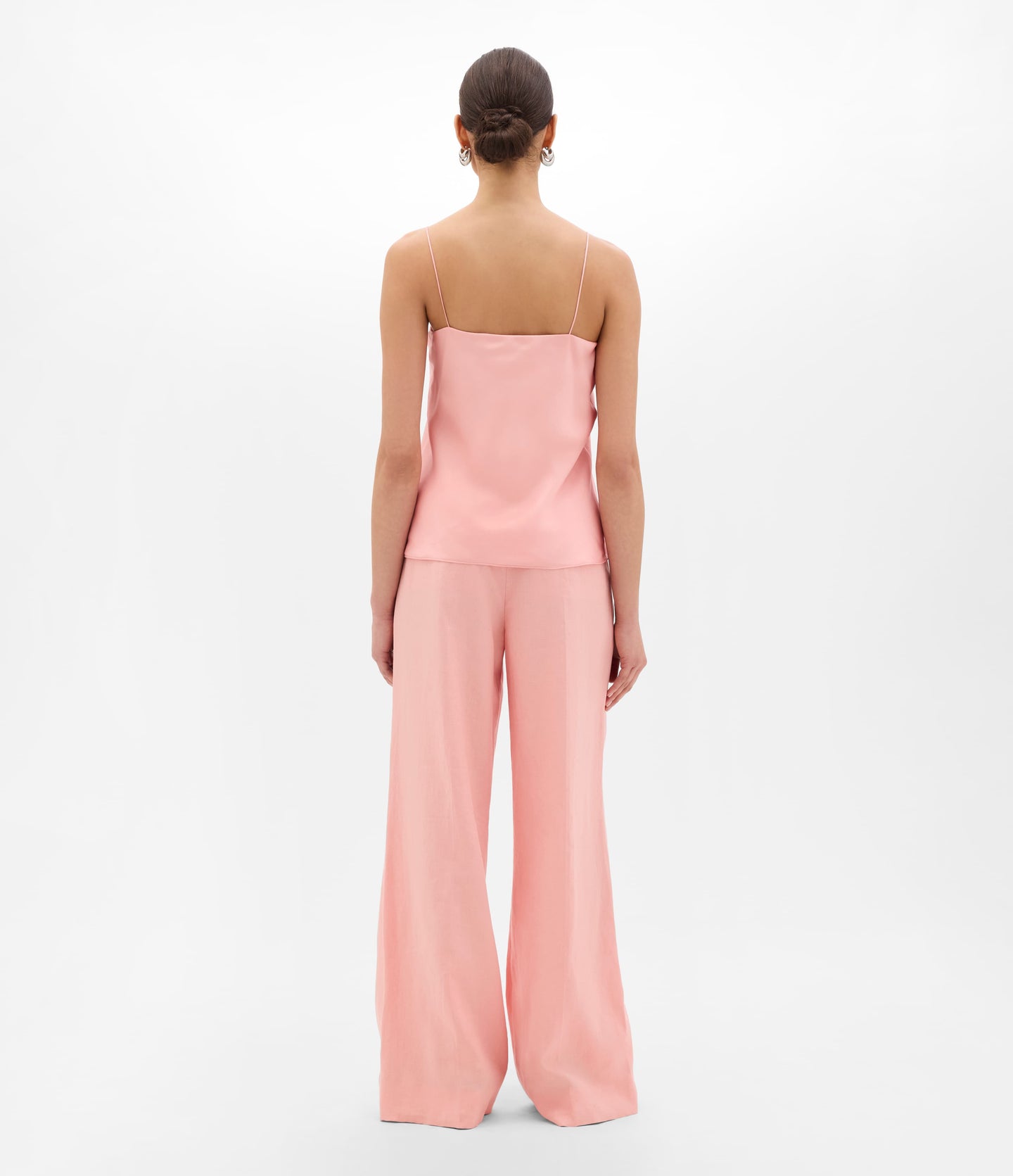 Another Tomorrow Silk Camisole in Seashell Pink – Silk Women's Top