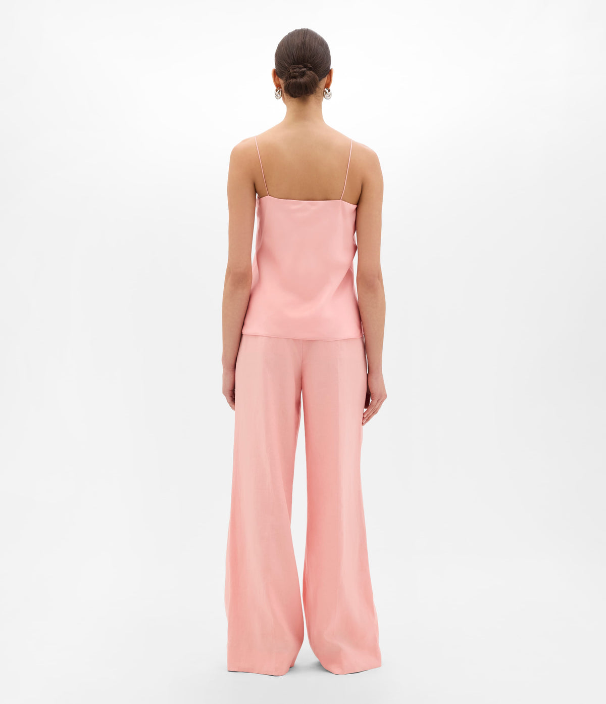 Another Tomorrow Silk Camisole in Seashell Pink – Silk Women's Top