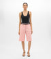 Another Tomorrow Linen Bermuda Pant in Seashell Pink – Linen Women's Trousers
