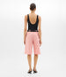 Another Tomorrow Linen Bermuda Pant in Seashell Pink – Linen Women's Trousers