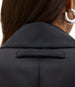 Another Tomorrow Short Balmacaan in Black – Nylon Women's Outerwear