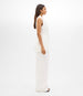Another Tomorrow Easy Tie Vest in Off White – Cotton Women's Jacket