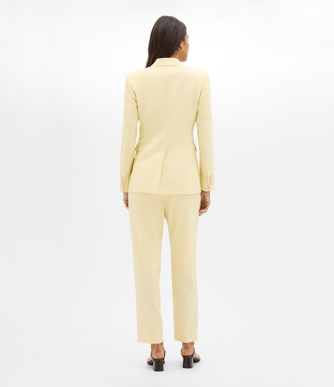 Another Tomorrow Single Button Jacket in Sunlight – Wool Women's Jacket