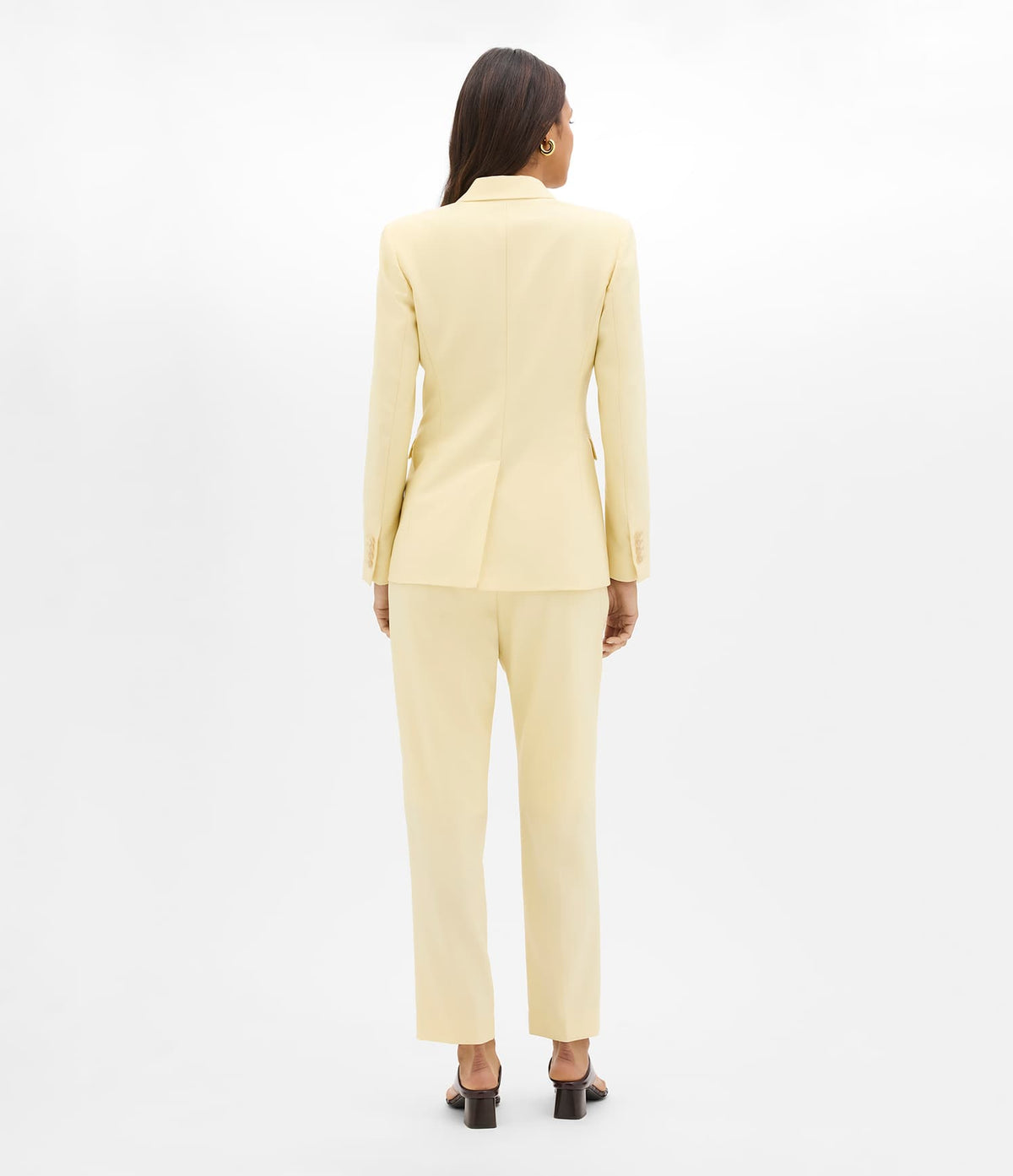 Another Tomorrow Single Button Jacket in Sunlight – Wool Women's Jacket