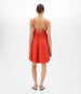 Another Tomorrow Flare Sun Dress in Vermilion – Cotton Women's Dress