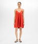 Another Tomorrow Flare Sun Dress in Vermilion – Cotton Women's Dress