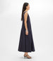 Another Tomorrow Full Skirt Dress in Midnight – Cotton Women's Dress