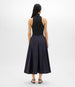 Another Tomorrow Seamed Full Skirt in Midnight – Cotton Women's Skirt