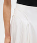Another Tomorrow Seamed Full Skirt in White – Cotton Women's Skirt