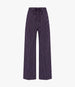Another Tomorrow Drawcord Pant in Navy/White Stripe – Cotton Women's Trousers