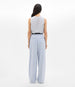 Another Tomorrow Relaxed Wide Leg Pant in Sky – Wool Women's Trousers