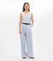Another Tomorrow Relaxed Wide Leg Pant in Sky – Wool Women's Trousers