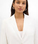 Another Tomorrow Relaxed Blazer in Off White – Linen Women's Jacket