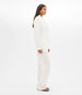 Another Tomorrow Relaxed Blazer in Off White – Linen Women's Jacket