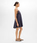 Another Tomorrow Flare Sun Dress in Midnight – Cotton Women's Dress